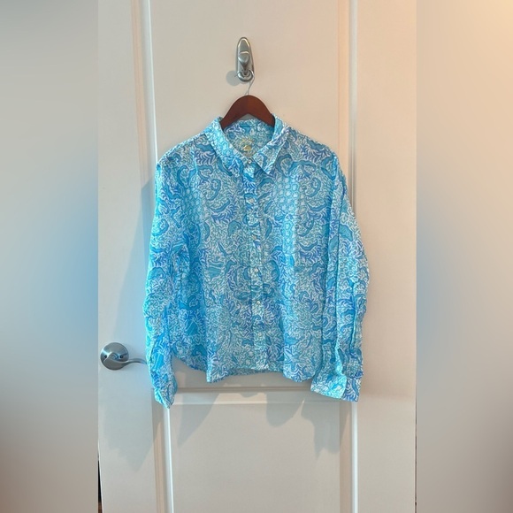 Lilly Pulitzer Women's Coralynn Button-Down - Picture 3 of 16